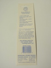 Vintage 1990 Sandylion Mother of Pearl Holiday Christmas Tree Stickers *SEALED*