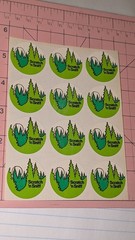 Vintage Stickers Scratch N Sniff Matte 3M Pine Trees Sheet READ