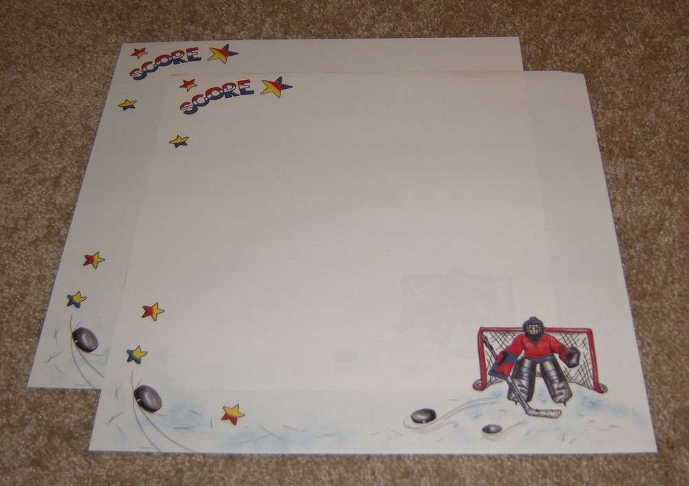It Take Two Single Sided 12×12 Paper(2) ~ Hockey