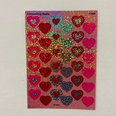 TREND Sparkle Sticker Sheets SHIMMERING HEARTS | SUNNY SMILES 6 PK