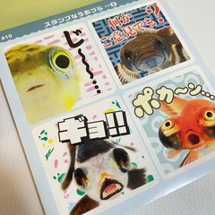 Shogakkan Uozura Fish Heads Stickers book 274 Japanese stickers Shogakkan