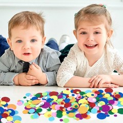 480Pcs round Foam Stickers, Self-Adhesive Glitter round Dot Decals, Colorful Wal