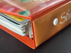 Stickopotamus 6 Ring Binder Includes Sticker Pouch & 48 Partial Sticker Sheets