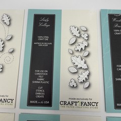 Memory Box Dies LOT of 6 Leaf Frame Branch Oak Autumn Border Forest Archway