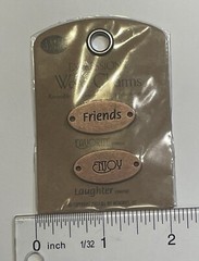 All My Memories Expressions Reversible Word Charms Four Sets of 2 Bronze