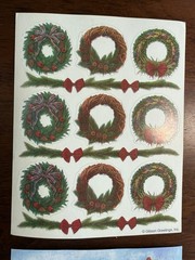 Vintage 80’s Gibson Greetings GGI Brand 4 X STICKERS SHEET Boats Holidays RARE
