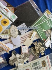 Card Making Scrapbooking LOT Embellishments Ann G, Cut Outs. 4 RollsVinyl Paper