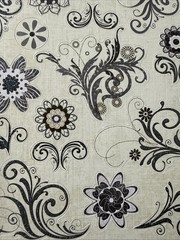 FLORAL SWIRL Glitter Stickers (16pc)Garden•Blooming•Leaves •Circles•Card Making•