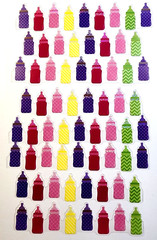 Recollections Baby Bottle Acetate Stickers 8pc Scrapbooking Card Making New