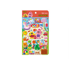 Cocobi Soft Stickers of House, Palace, Amusement Park & Supermarket 4-types Set