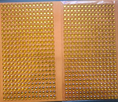 CraftbuddyUS 46 strips 5mm(690 pcs)Stick On Round Rhinestone Gems, Color – GOLD