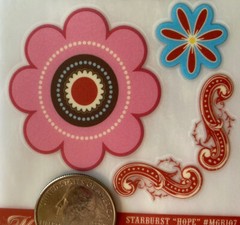 STARBURST HOPE Rub-Ons(3”x6”) MME•Hope•Dream•Laugh•Flower•Corner •Phrases•Shapes