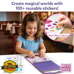 Skillmatics Reusable Sticker Activity Book – Peelies, 100+ Reusable Stickers,…