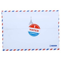 I Voted Today with Red, White, and Blue Circle Stickers 1.5 Inch round 500 Label