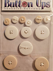 Large Lot of «Button Ups» Photo safe Adhesive Buttons by Stickopotamus 11 pkgs