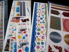 Blue/Aqua &Brown/Black Gr Lths, Amusement Park, Day to Day, Creative Memories.