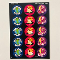 Trend Scratch n Sniff Scented Stickers CHOCOLATE | APPLE | GRAPE | ORANGE Scents