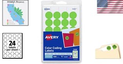 Neon Green Removable Circle Stickers – 18 Packs of 5468 for Quick Identification