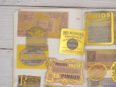 Vintage advertisement gold foil Washi Stickers | poster ads sticker washi stick