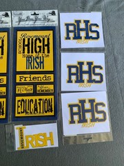 Rosemount High School Irish Stickers Decals Assorted School Spirit Designs