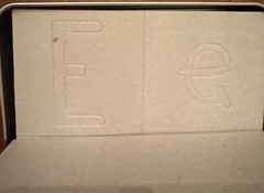 The Paper Studio Chipboard Alpha Tin Raw Letters Symbols 33 Sheet Pack Stencils