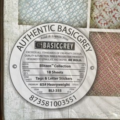 Basic Grey Blitzen 12 x 12 Scrapbook Collection Kit & Coordinating Bazzill Paper