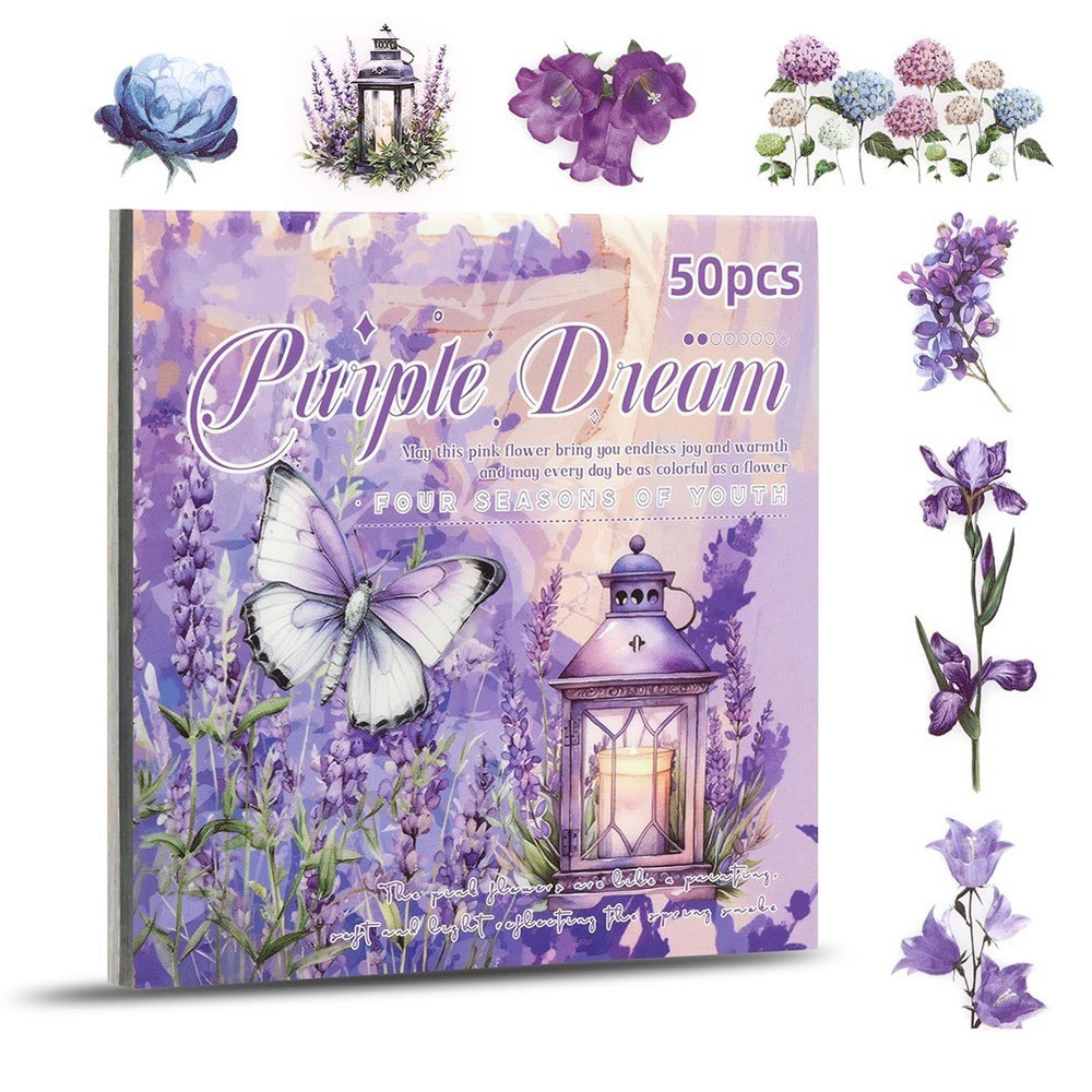Stickers Material Junk Journal Purpler W9I72554