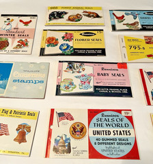 VTG 1960s Eureka, Dennison Gumming Seals Books Variety Themes Lot of 15