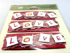 Love Triple Layer Embellishments Titles Valentine Creating Keepsakes VERY RARE