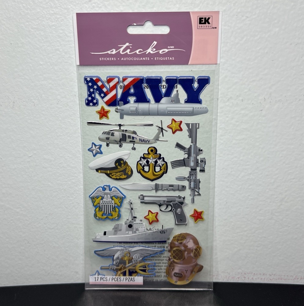 Navy Marine Armada Stickers Military USA Ship Eagle Helicopter Anchor 17 Pcs