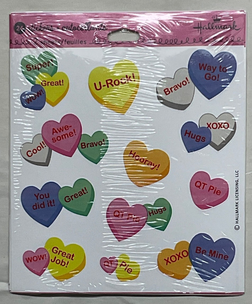 Valentines Love Hearts New Stickers Sticker Packs Sheets You Choose YOU PICK