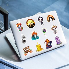 50PCS Halloween Stickers – «Trick or Treat» & Ancestor Honoring Theme Decals for