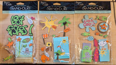 Provo Craft Stand-Outs Lot of 3 Beach Theme NIP
