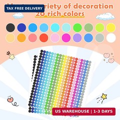 6720 PCS Small Dot Stickers Round Color Coding Labels Circle Dot Stickers Label