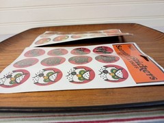 Vtg Eureka Scratch ‘n Sniff Stickers Halloween Lot Owl Cat Bat Jack ‘O Lanterns