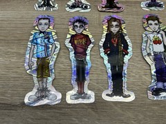 Vintage 1998 J Belick Pin Up Goth Prism Vending Machine Sticker Decal Lot of 14