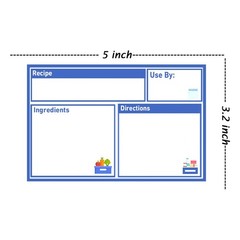 Freezer Meal Labels,3.2 X 5 Inches Freezer Pantry Labels for Bags Oil and Wat…