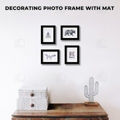 10 PCS 5×7 Photo Mat White 4Ply Bevel Edge 3.5×5.5 Open Fits 4×6 Picture