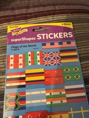 TREND superSHAPES STICKERS FLAGS OF THE WORLD T-46078