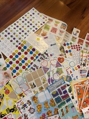 MASSIVE COLLECTION 1980’s 90’s Stickers Foil Puffy Wiggle Eyes 292 Sheets Vtg