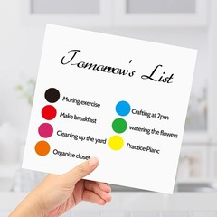 2000PCS Round White Price Stickers 3/4″ Color Coding Labels Sheets