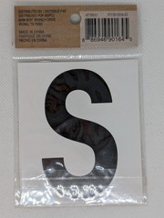 RECOLLECTIONS Craft It Removable Monogram Stickers, A B K S – 5 pcs – BLACK