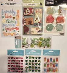 Lot of 19 JOLEE’S BOUTIQUE K&CO MOMENTA Scrapbooking Stickers