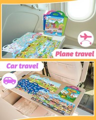 Toddler Reusable Sticker Book for Travel, Craft Activities & Kids Gifts