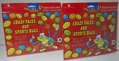 lot of 2 packages American Greetings Sticker World Activity Books Sports Bugs