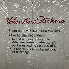 New Vintage Forget Me Not – American Greetings Valentine Stickers Sealed