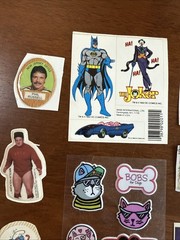 Vintage 80s Lot STICKERS 1984 Hallmark 1982 Batman Joker Nrn Sniff Puffy