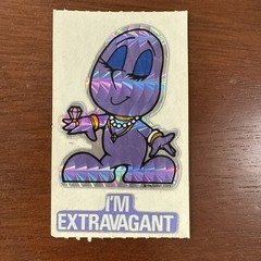 Vintage 80s 1982 Kent Toys I’m Extravagant Moodie PRISM STICKERS Module- RARE