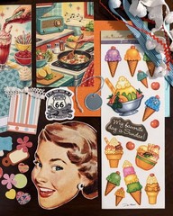 60+ Pc. Lot Junk Journal Ephemera Embellishments Recipes Baking Retro 1950’s