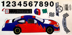 Race Car Victory Lane Clear Sticker Sheet 2002 Stock Car Indy 50 Scrapbook Mania